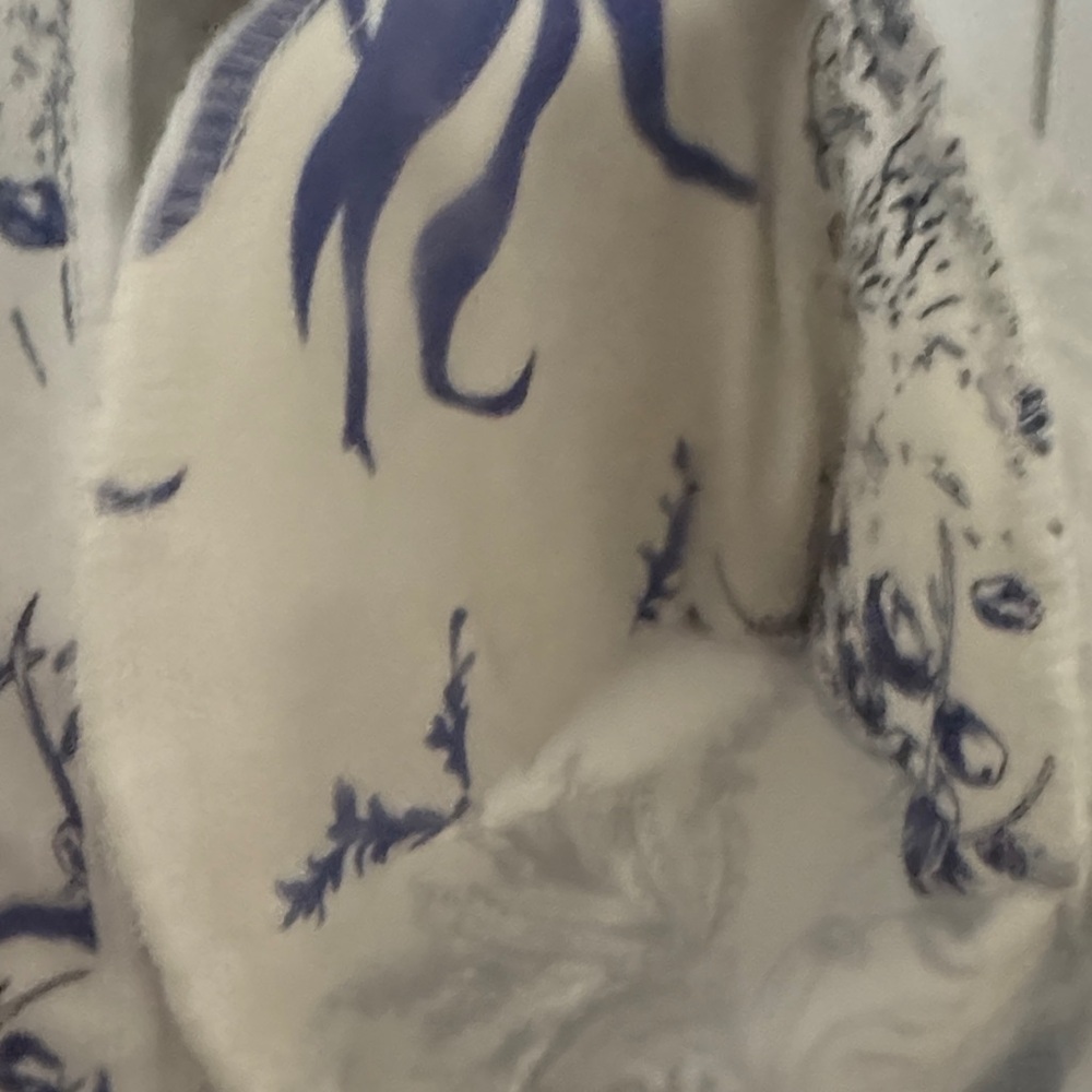 J. Peterman Blue and White Floral Blazer - Picture 14 of 16